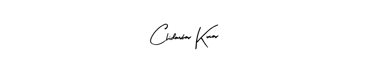 How to make Chidambar Kumar name signature. Use Arty Signature style for creating short signs online. This is the latest handwritten sign. Chidambar Kumar signature style 8 images and pictures png