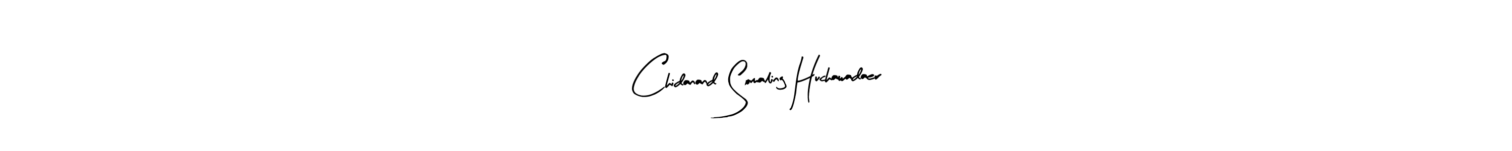 Create a beautiful signature design for name Chidanand Somaling Huchawadaer. With this signature (Arty Signature) fonts, you can make a handwritten signature for free. Chidanand Somaling Huchawadaer signature style 8 images and pictures png