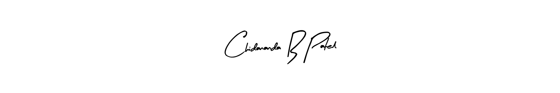 Use a signature maker to create a handwritten signature online. With this signature software, you can design (Arty Signature) your own signature for name Chidananda B Patel. Chidananda B Patel signature style 8 images and pictures png