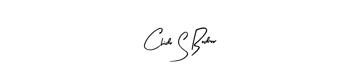 Chidu S Budnur stylish signature style. Best Handwritten Sign (Arty Signature) for my name. Handwritten Signature Collection Ideas for my name Chidu S Budnur. Chidu S Budnur signature style 8 images and pictures png