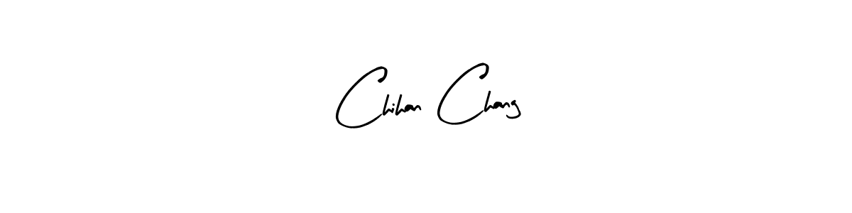 Similarly Arty Signature is the best handwritten signature design. Signature creator online .You can use it as an online autograph creator for name Chihan Chang. Chihan Chang signature style 8 images and pictures png