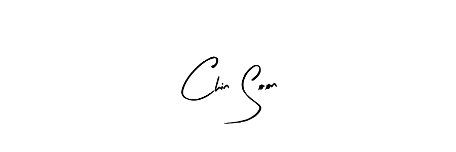 Chin Soon stylish signature style. Best Handwritten Sign (Arty Signature) for my name. Handwritten Signature Collection Ideas for my name Chin Soon. Chin Soon signature style 8 images and pictures png