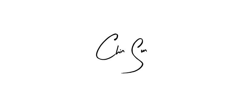 Chin Sun stylish signature style. Best Handwritten Sign (Arty Signature) for my name. Handwritten Signature Collection Ideas for my name Chin Sun. Chin Sun signature style 8 images and pictures png