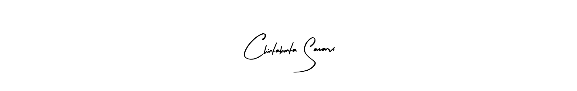 Also You can easily find your signature by using the search form. We will create Chintakunta Samanvi name handwritten signature images for you free of cost using Arty Signature sign style. Chintakunta Samanvi signature style 8 images and pictures png