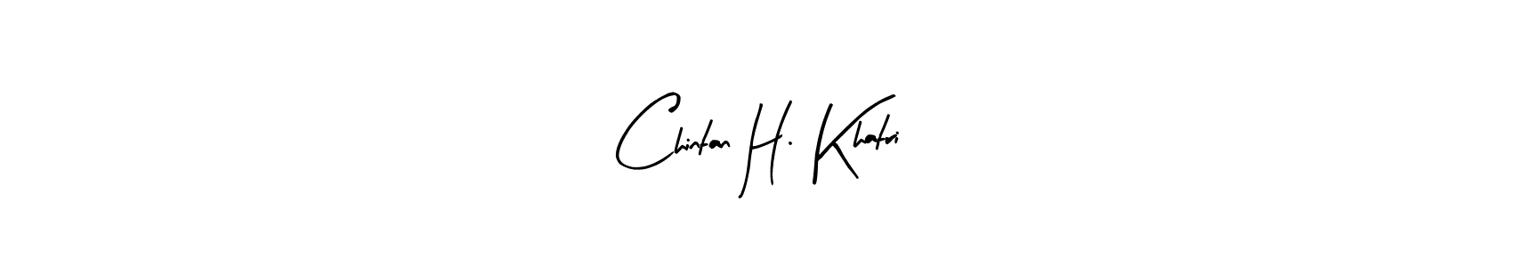 Arty Signature is a professional signature style that is perfect for those who want to add a touch of class to their signature. It is also a great choice for those who want to make their signature more unique. Get Chintan H. Khatri name to fancy signature for free. Chintan H. Khatri signature style 8 images and pictures png
