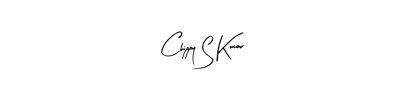 Create a beautiful signature design for name Chippy S Kumar. With this signature (Arty Signature) fonts, you can make a handwritten signature for free. Chippy S Kumar signature style 8 images and pictures png