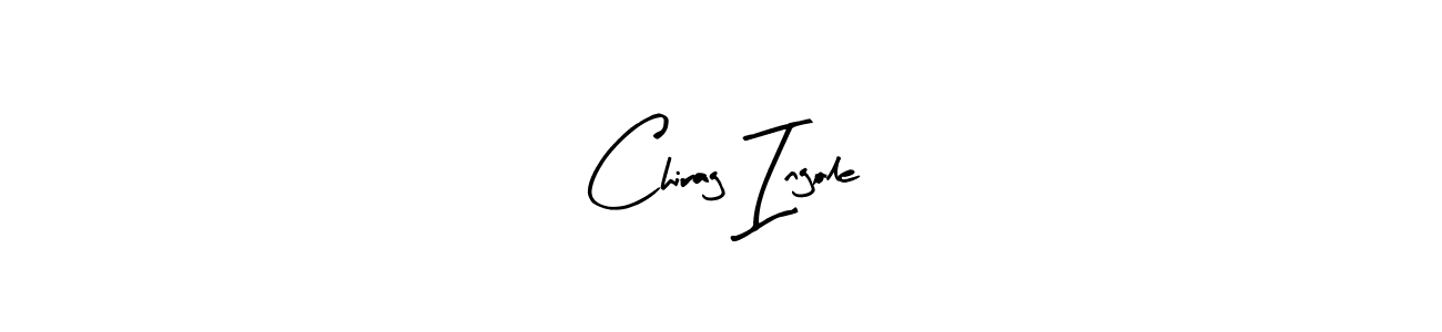 How to make Chirag Ingole name signature. Use Arty Signature style for creating short signs online. This is the latest handwritten sign. Chirag Ingole signature style 8 images and pictures png