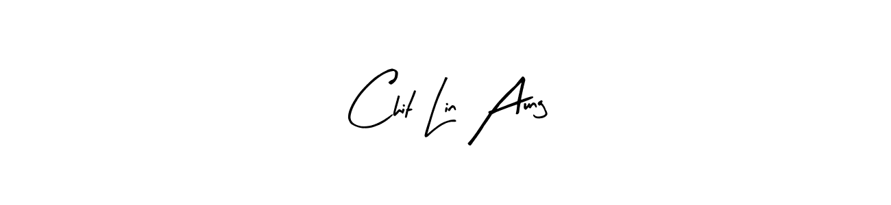 Arty Signature is a professional signature style that is perfect for those who want to add a touch of class to their signature. It is also a great choice for those who want to make their signature more unique. Get Chit Lin Aung name to fancy signature for free. Chit Lin Aung signature style 8 images and pictures png