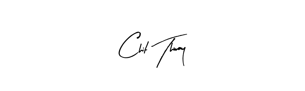 Use a signature maker to create a handwritten signature online. With this signature software, you can design (Arty Signature) your own signature for name Chit Thway. Chit Thway signature style 8 images and pictures png