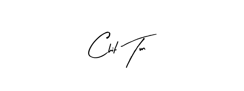 Chit Tun stylish signature style. Best Handwritten Sign (Arty Signature) for my name. Handwritten Signature Collection Ideas for my name Chit Tun. Chit Tun signature style 8 images and pictures png