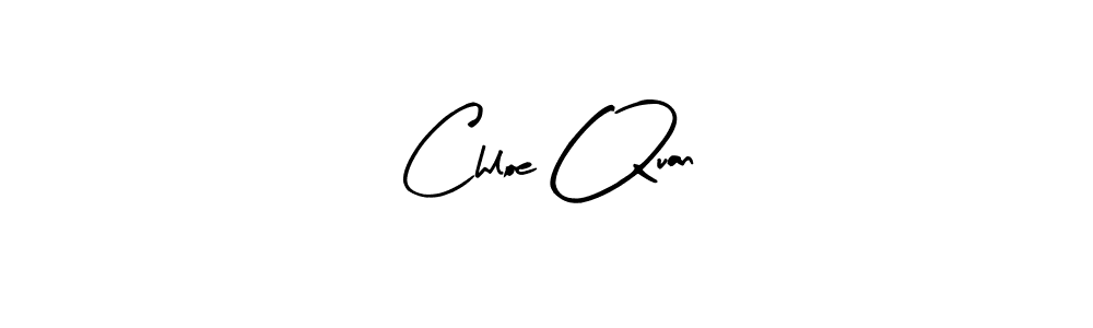 How to make Chloe Quan name signature. Use Arty Signature style for creating short signs online. This is the latest handwritten sign. Chloe Quan signature style 8 images and pictures png