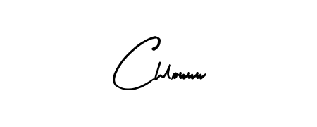 A stylish, flowing autograph style designed for name Chlowww using Arty Signature typography. Perfect for digital creative projects. Chlowww signature style 8 images and pictures png