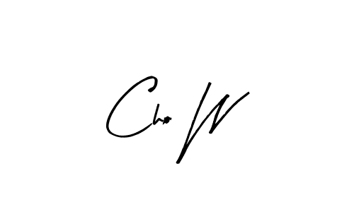 Cho W stylish signature style. Best Handwritten Sign (Arty Signature) for my name. Handwritten Signature Collection Ideas for my name Cho W. Cho W signature style 8 images and pictures png