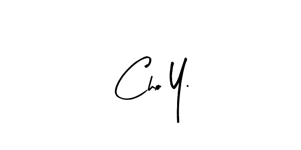 if you are searching for the best signature style for your name Cho Y.. so please give up your signature search. here we have designed multiple signature styles  using Arty Signature. Cho Y. signature style 8 images and pictures png
