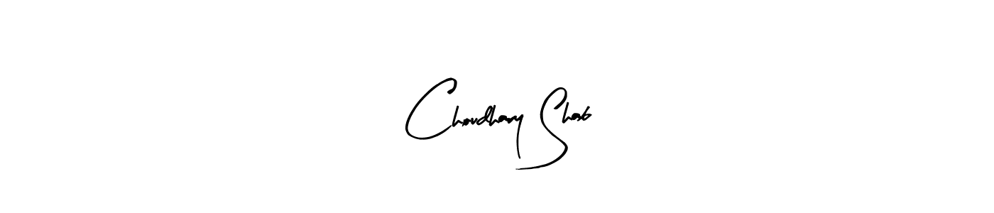 The best way (Arty Signature) to make a short signature is to pick only two or three words in your name. The name Choudhary Shab include a total of six letters. For converting this name. Choudhary Shab signature style 8 images and pictures png