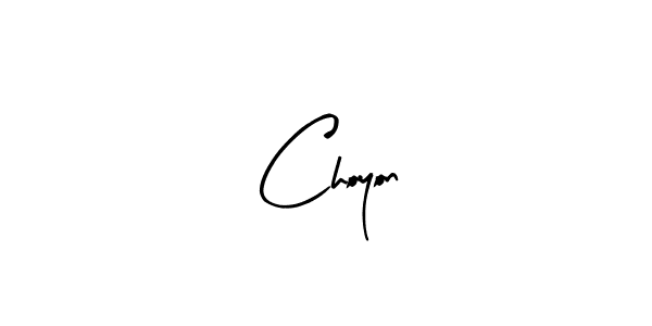 Design your own signature with our free online signature maker. With this signature software, you can create a handwritten (Arty Signature) signature for name Choyon. Choyon signature style 8 images and pictures png
