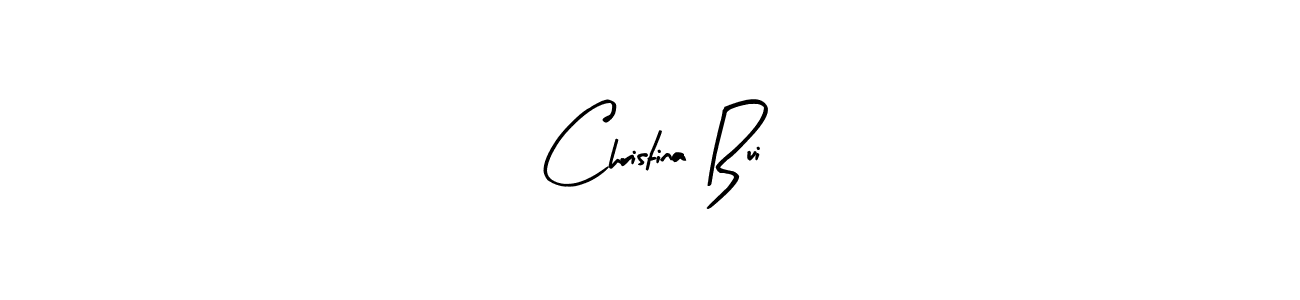Design your own signature with our free online signature maker. With this signature software, you can create a handwritten (Arty Signature) signature for name Christina Bui. Christina Bui signature style 8 images and pictures png