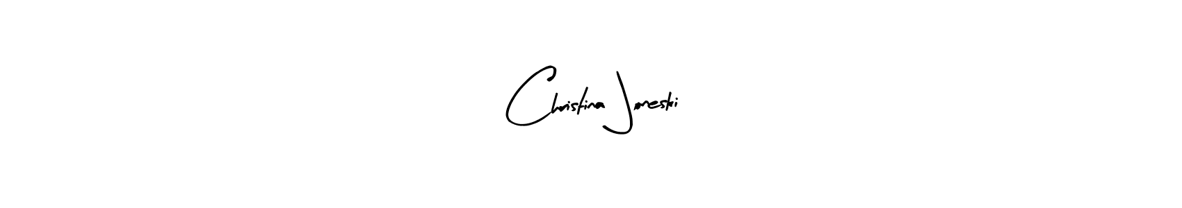 Use a signature maker to create a handwritten signature online. With this signature software, you can design (Arty Signature) your own signature for name Christina Joneski. Christina Joneski signature style 8 images and pictures png