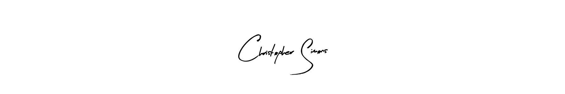Create a beautiful signature design for name Christopher Simons. With this signature (Arty Signature) fonts, you can make a handwritten signature for free. Christopher Simons signature style 8 images and pictures png