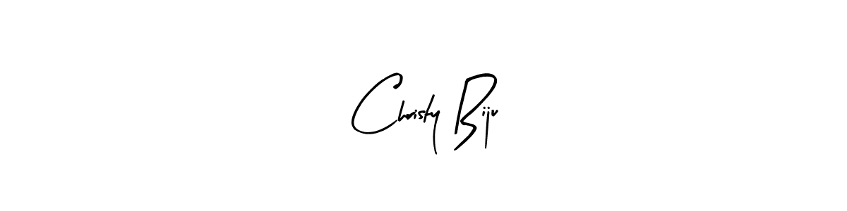 Arty Signature is a professional signature style that is perfect for those who want to add a touch of class to their signature. It is also a great choice for those who want to make their signature more unique. Get Christy Biju name to fancy signature for free. Christy Biju signature style 8 images and pictures png