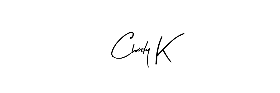 Make a beautiful signature design for name Christy K. With this signature (Arty Signature) style, you can create a handwritten signature for free. Christy K signature style 8 images and pictures png