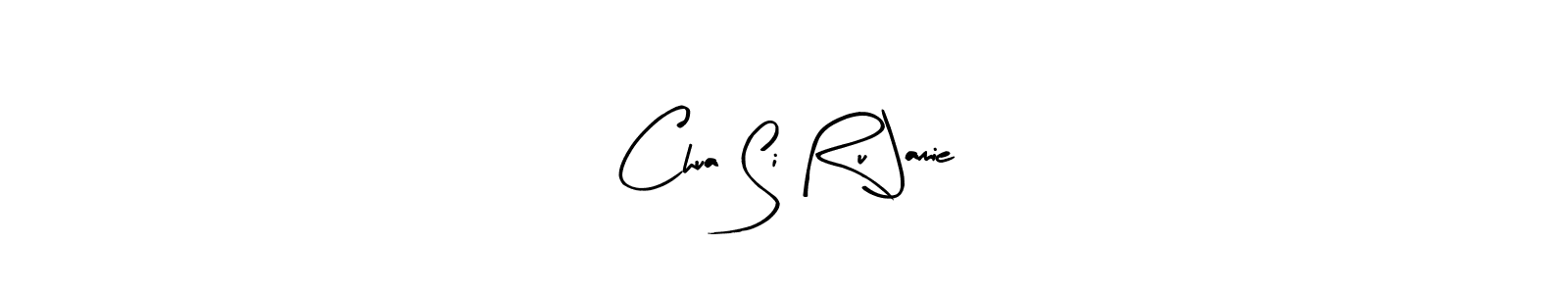 Make a beautiful signature design for name Chua Si Ru Jamie. With this signature (Arty Signature) style, you can create a handwritten signature for free. Chua Si Ru Jamie signature style 8 images and pictures png
