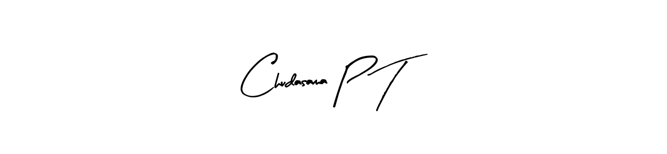 Chudasama P T stylish signature style. Best Handwritten Sign (Arty Signature) for my name. Handwritten Signature Collection Ideas for my name Chudasama P T. Chudasama P T signature style 8 images and pictures png