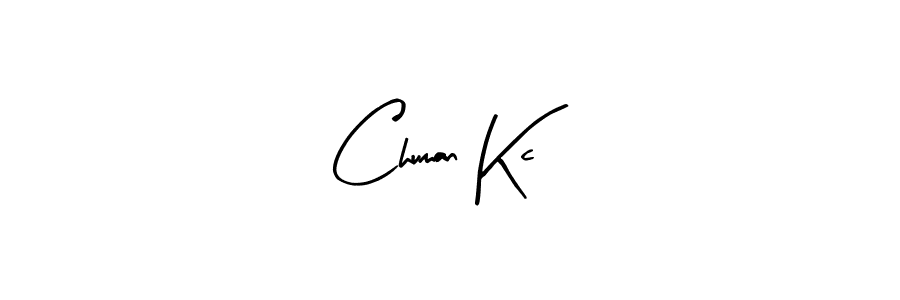 Design your own signature with our free online signature maker. With this signature software, you can create a handwritten (Arty Signature) signature for name Chuman Kc. Chuman Kc signature style 8 images and pictures png