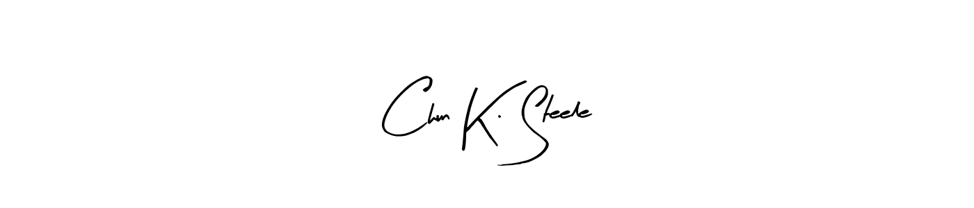 Use a signature maker to create a handwritten signature online. With this signature software, you can design (Arty Signature) your own signature for name Chun K. Steele. Chun K. Steele signature style 8 images and pictures png