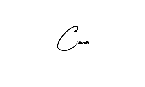 Similarly Arty Signature is the best handwritten signature design. Signature creator online .You can use it as an online autograph creator for name Ciana. Ciana signature style 8 images and pictures png