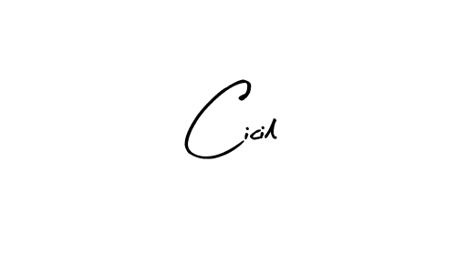 Use a signature maker to create a handwritten signature online. With this signature software, you can design (Arty Signature) your own signature for name Cicil. Cicil signature style 8 images and pictures png