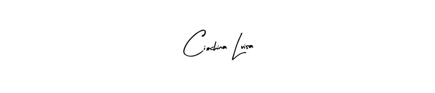 You should practise on your own different ways (Arty Signature) to write your name (Ciochina Luisa) in signature. don't let someone else do it for you. Ciochina Luisa signature style 8 images and pictures png