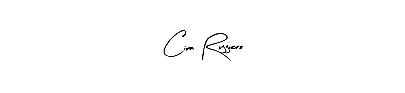 Make a short Cira Ruggiero signature style. Manage your documents anywhere anytime using Arty Signature. Create and add eSignatures, submit forms, share and send files easily. Cira Ruggiero signature style 8 images and pictures png