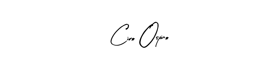 Create a beautiful signature design for name Ciro Ospino. With this signature (Arty Signature) fonts, you can make a handwritten signature for free. Ciro Ospino signature style 8 images and pictures png
