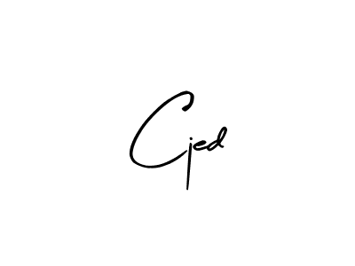 How to make Cjed name signature. Use Arty Signature style for creating short signs online. This is the latest handwritten sign. Cjed signature style 8 images and pictures png