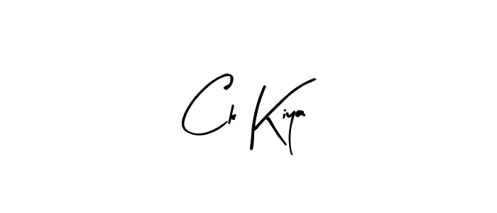 Make a beautiful signature design for name Ck Kiya. With this signature (Arty Signature) style, you can create a handwritten signature for free. Ck Kiya signature style 8 images and pictures png
