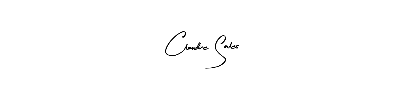 Make a beautiful signature design for name Claudine Sales. With this signature (Arty Signature) style, you can create a handwritten signature for free. Claudine Sales signature style 8 images and pictures png