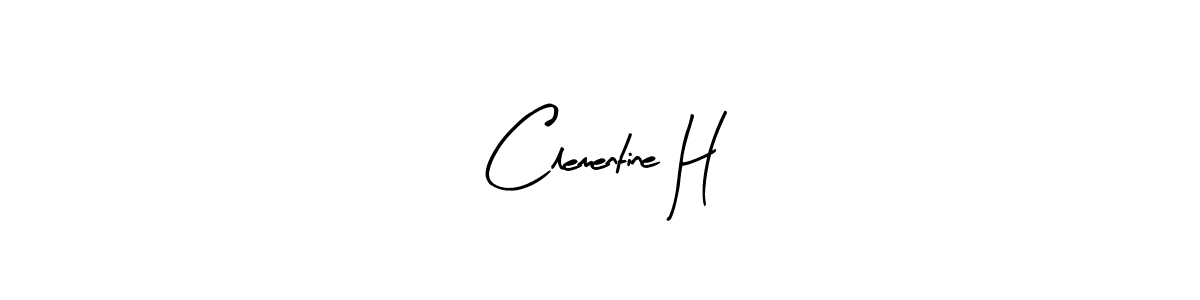 The best way (Arty Signature) to make a short signature is to pick only two or three words in your name. The name Clementine H include a total of six letters. For converting this name. Clementine H signature style 8 images and pictures png