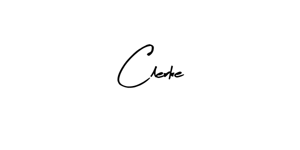 Similarly Arty Signature is the best handwritten signature design. Signature creator online .You can use it as an online autograph creator for name Clerke. Clerke signature style 8 images and pictures png