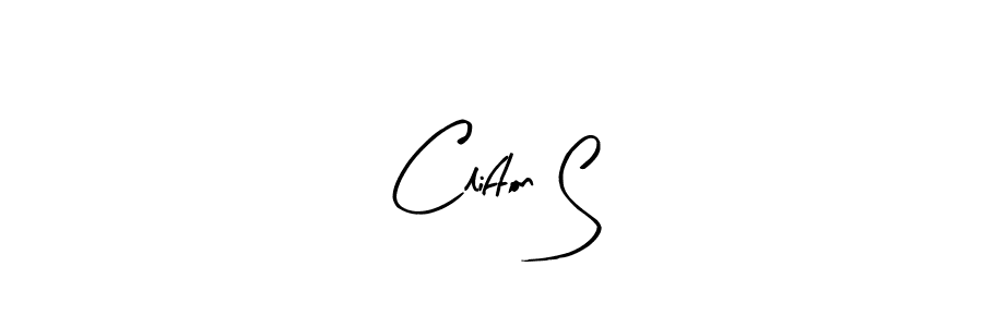 Make a beautiful signature design for name Clifton S. With this signature (Arty Signature) style, you can create a handwritten signature for free. Clifton S signature style 8 images and pictures png