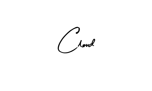 Make a beautiful signature design for name Cloud. With this signature (Arty Signature) style, you can create a handwritten signature for free. Cloud signature style 8 images and pictures png