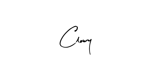 if you are searching for the best signature style for your name Clowny. so please give up your signature search. here we have designed multiple signature styles  using Arty Signature. Clowny signature style 8 images and pictures png