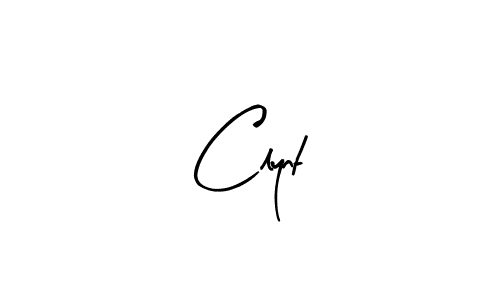 Design your own signature with our free online signature maker. With this signature software, you can create a handwritten (Arty Signature) signature for name Clynt. Clynt signature style 8 images and pictures png