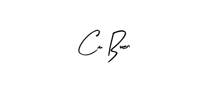 How to make Cm Buen name signature. Use Arty Signature style for creating short signs online. This is the latest handwritten sign. Cm Buen signature style 8 images and pictures png