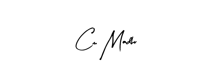 Also we have Cm Madhu name is the best signature style. Create professional handwritten signature collection using Arty Signature autograph style. Cm Madhu signature style 8 images and pictures png