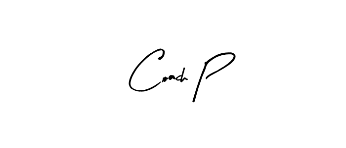 Make a beautiful signature design for name Coach P. With this signature (Arty Signature) style, you can create a handwritten signature for free. Coach P signature style 8 images and pictures png
