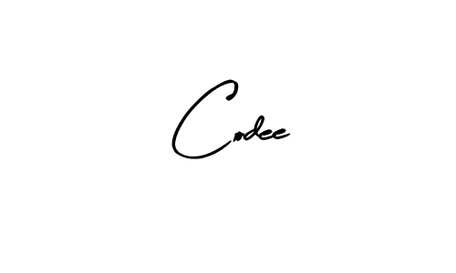 The best way (Arty Signature) to make a short signature is to pick only two or three words in your name. The name Codee include a total of six letters. For converting this name. Codee signature style 8 images and pictures png