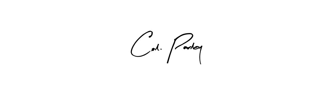 Once you've used our free online signature maker to create your best signature Arty Signature style, it's time to enjoy all of the benefits that Col. Parley name signing documents. Col. Parley signature style 8 images and pictures png