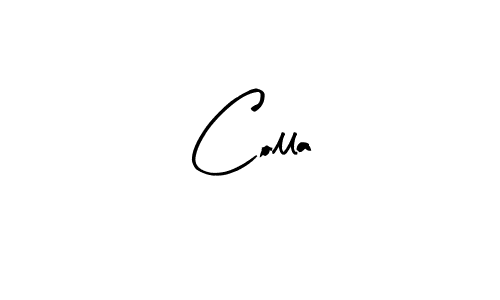 Design your own signature with our free online signature maker. With this signature software, you can create a handwritten (Arty Signature) signature for name Colla. Colla signature style 8 images and pictures png