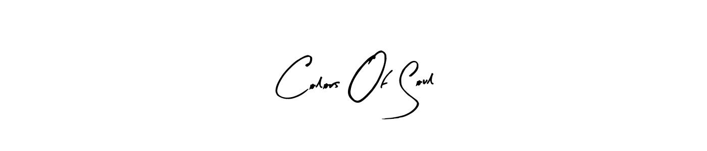 You should practise on your own different ways (Arty Signature) to write your name (Colors Of Soul) in signature. don't let someone else do it for you. Colors Of Soul signature style 8 images and pictures png